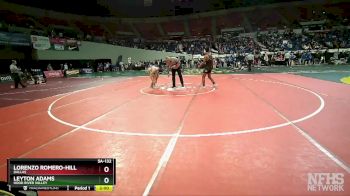 5A-132 lbs Champ. Round 1 - Leyton Adams, Hood River Valley vs Lorenzo Romero-Hill, Dallas