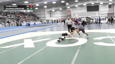 5 - 120 lbs 3rd Place Match - Zachariah Strickland, Riverbend vs Jayden Rivera, Potomac Falls
