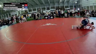165 lbs Champ. Round 3 - Bryce Sanford, Colorado vs Coleton Rasmussen, Utah