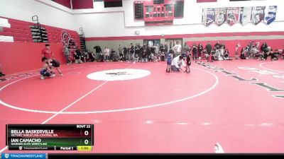 39 lbs Round 2 - Ian Camacho, Warden Elite Wrestling vs Bella Baskerville, Victory Wrestling-Central WA