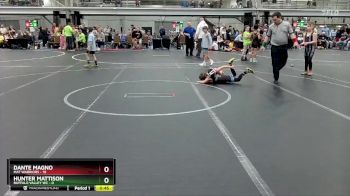 52 lbs Round 3 (4 Team) - Dante Magno, Mat Warriors vs Hunter Mattison, Buffalo Valley WC