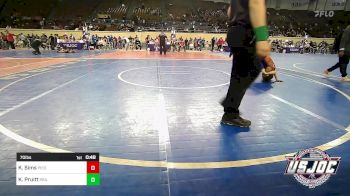 70 lbs Consi Of 8 #2 - Kingston Sims, Piedmont vs Kadrian Pruitt, RSA RedStorm