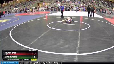 62 lbs Cons. Round 3 - Zion Cisneros, Salem Elite Mat Club vs Colton Case, SCMC