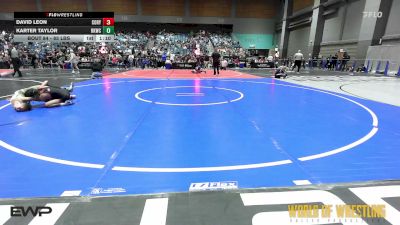 85 lbs Semifinal - David Leon, Cory Clark Wrestling vs Karter Taylor, Rising Kingz