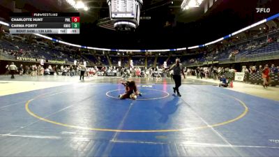 136 lbs Quarterfinal - Charlotte Hunt, Philipsburg-Osceola vs Carma Forty, Knoch