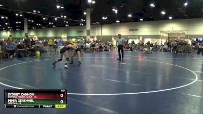 110 lbs Round 4 (6 Team) - Piper Gershmel, Montana vs Sydney Cannon, Charlie`s Angels-IL Blk