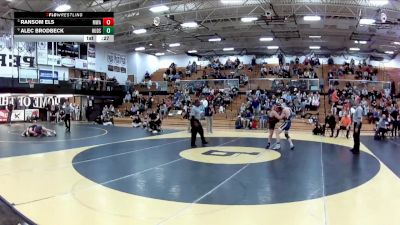 165 lbs Cons. Semi - Ransom Els, Washington (Massillon) vs Alec Brodbeck, Hudson