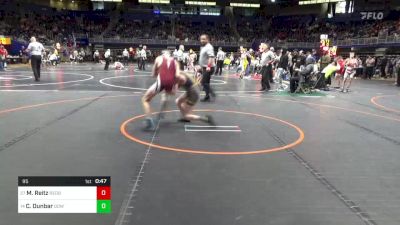 95 lbs Rd 4 - Consi Of 8 #1 - Manny Reitz, Redbank Valley vs Charlie Dunbar, Downingtown East