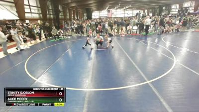 46 lbs Champ. Round 1 - Alice McCoy, Charger Wrestling Club vs Trinity Sjoblom, Devils Wrestling