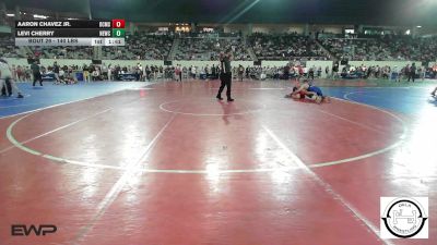140 lbs Round Of 64 - Aaron Chavez Jr., Del City Middle School vs Levi Cherry, Newcastle Wrestling
