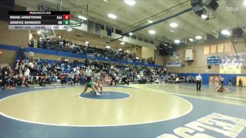 130lbs Cons. Round 6 - Genevie Mondero, Ida B. Wells (Girls) vs Reese Armstrong, Kalama (Girls)