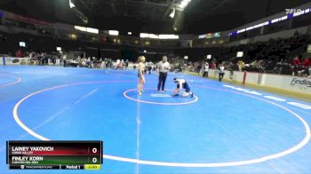 114 lbs Champ. Round 2 - Finley Korn, Canyon Del Oro vs Lainey Yakovich, Chino Valley