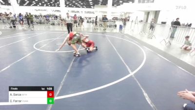 120 lbs Final - Anthony Garza, Dethrone WC vs Cannon Farrar, Yuma Grit