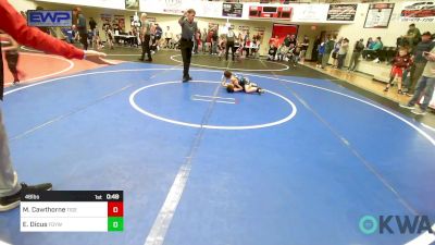 46 lbs Rr Rnd 4 - Michael Cawthorne, Tiger Trained Wrestling vs Eli Dicus, Fort Gibson Youth Wrestling