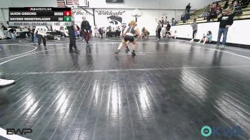 70-73 lbs 3rd Place - Jaxon Gibbons, Skiatook Youth Wrestling vs Hayden Wenetshlager, Salina Wrestling Club