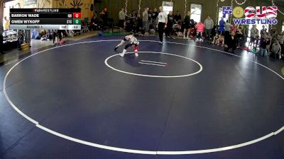 53-58 lbs Round 1 - Owen Wykoff, Spartan Training Center vs Barron Wade, NOVA WC