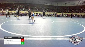 55 lbs Consi Of 8 #2 - Stetson Topping, Smith Wrestling Academy vs Moxyn Wade, Shelton Wrestling Academy