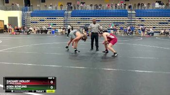 165 lbs Champ. Round 2 - Koen Bowling, St. Mary`s Ryken vs Zachary Molloy, St. James School