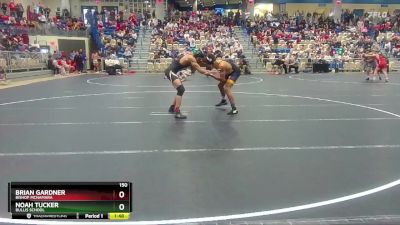 150 lbs Champ. Round 2 - Brian Gardner, Bishop McNamara vs Noah Tucker, Bullis School