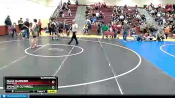 145 lbs Quarterfinal - Spencer Cuthrell, Moorcroft vs Isaac Gardner, Wind River