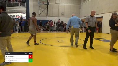 215 lbs R-64 - Khalil Rager, State College vs Luke Boylan, Burrell