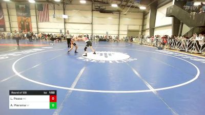 126 lbs Round Of 128 - Landon Pease, ME vs Arjay Piersma, NY