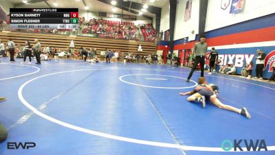 64 lbs Rr Rnd 4 - Kyson Barnett, Morris Wrestling Association vs Simon Flesner, Team Tulsa Wrestling Club