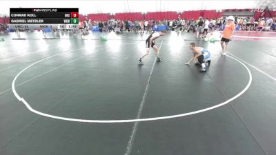 165 lbs Round 2 (8 Team) - Gabriel Metzler, Waunakee vs Conrad Koll, United North Central