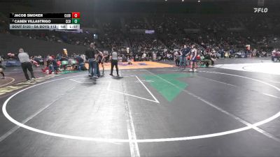 5A Boys 113 lbs Quarterfinal - Jacob Smoker, Caldera Boys vs Casen Villastrigo, Crook County Boys