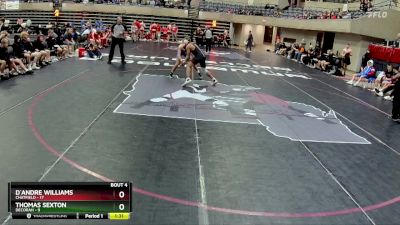 189 lbs Quarterfinals (8 Team) - Thomas Sexton, Decorah vs D`Andre Williams, Chatfield