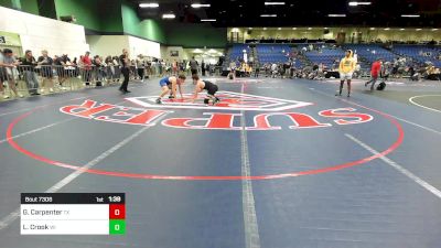 165 lbs Consi Of 16 #2 - Grayson Carpenter, TX vs Liam Crook, WI