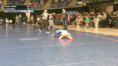 55 lbs Quarterfinal - Isabel Obrien, Montrose vs Blair Dupell, Neshaminy