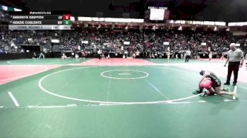 98 lbs Cons. Round 3 - Kenzie Coblentz, WBY2 vs Emersyn Griffith, LDYA