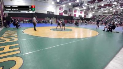 170 lbs Quarterfinal - Arielle Perez, Warren vs Diana Roman, Santa Ana Valley