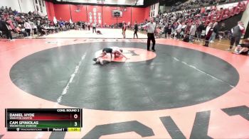106 lbs Cons. Round 2 - Cam Spiniolas, Woodstock (MARIAN) vs Daniel Hyde, Wheaton (NORTH)
