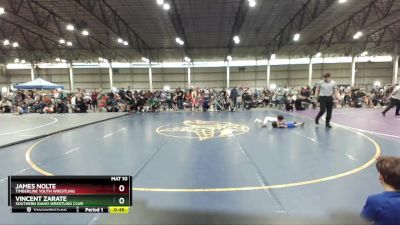 49B Champ. Round 1 - Vincent Zarate, Southern Idaho Wrestling Club vs James Nolte, Timberline Youth Wrestling