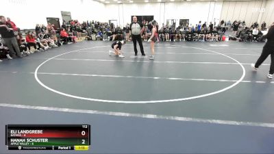 118 lbs Round 1 (4 Team) - Natalie Lenart, Batavia vs Mia Holmstrom, Apple Valley