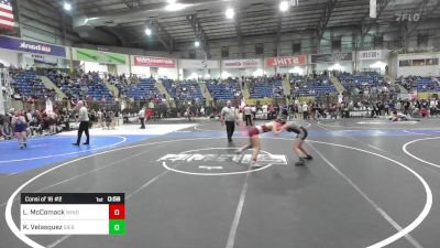 123 lbs Consi Of 16 #2 - Laynie McComack, Windsor Middle School vs Kaleah Velasquez, Sierra Grande Panthers