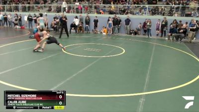 97 lbs Final - Mitchel Sizemore, Arctic Warriors Wrestling Club vs Caleb Aube, Juneau Youth Wrestling Club Inc.