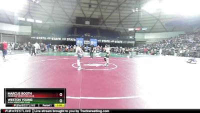 86 lbs Champ. Round 2 - Marcus Booth, Mukilteo Wrestling Club vs Weston Young, Elma Wrestling Club