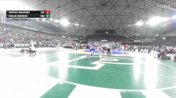 Girls 1B/2B/1A 105 Cons. Round 5 - Sophia Mahoney, Stevenson (Girls) vs Khloe Denison, Tonasket (Girls)