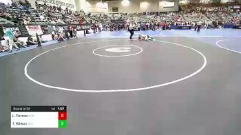 160 lbs Round Of 32 - Levi Forson, Scio vs Trevor Wilson, Willits Grappling Pack