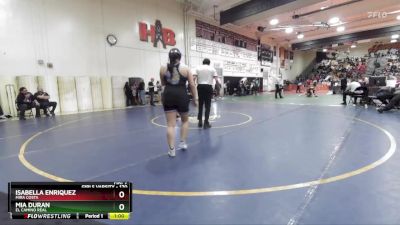 170 lbs Cons. Round 2 - Isabella Enriquez, Mira Costa vs Mia Duran, El Camino Real