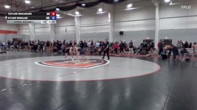 103 lbs Cons. Round 2 - Taylor MacAdam, John Carroll vs Kylee Whalan, Avila