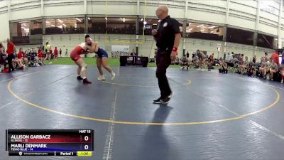 142 lbs Placement Matches (8 Team) - Allison Garbacz, Illinois vs Marli Denmark, Texas Blue