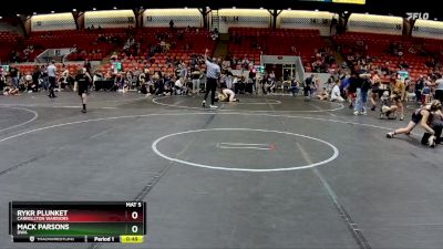 96 lbs Round 4 - Rykr Plunket, Carrollton Warriors vs Mack Parsons, DWA