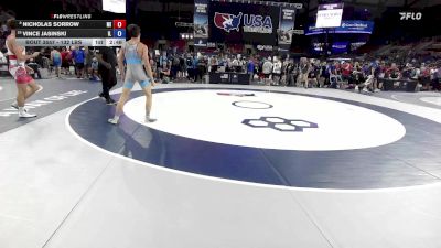 132 lbs Cons. Quarters - Nicholas Sorrow, MI vs Vince Jasinski, IL