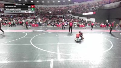 70 lbs Cons. Round 2 - Keilana Rodgers, De Soto Wrestling vs Sadie Hilke, Princeton Wrestling Club