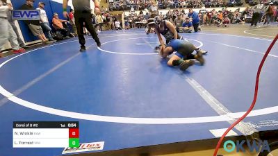 55 lbs Consi Of 8 #2 - Norah Winkle, Raw Wrestling Club vs Lachlan Forrest, Vinita Kids Wrestling