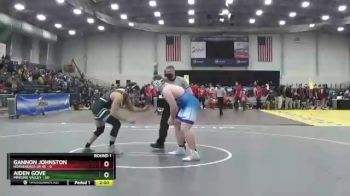 285 lbs Round 1 (3 Team) - Aiden Gove, Minisink Valley vs Gannon Johnston, Horseheads Sr HS